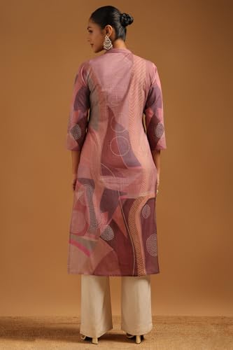 Soch Womens Multicolour Cotton Abstract Kurta