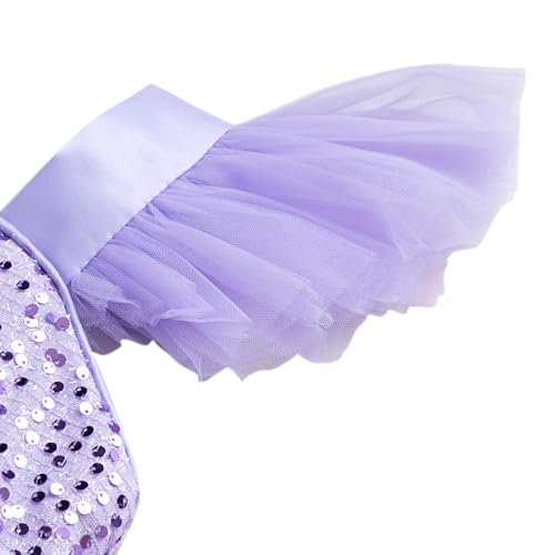 Hopscotch Girls Floor Length Party Dresses in Lilac Color For Ages (9-10 Years)
