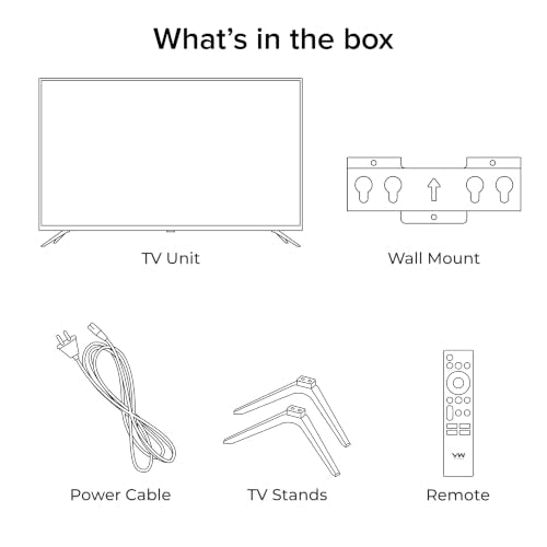 VW (Visio World.) 101 cm (40 inches) OptimaX Series Full HD Smart QLED Android TV VW40AQ1 (Black)