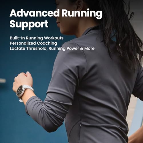 Amazfit Active 3 Premium(Smartchoice)GPS Running Smart Watch, 1.32"AMOLED Sapphire Display,12-Day Battery,4GB Storage,Offline Maps, 170+Workout Modes, 5 ATM,Fitness Tracker, Android & iOS, Apex Silver