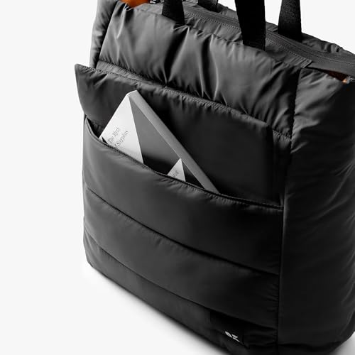 DailyObjects Black Wing Tote for Girls and Women|Fits 13/14 inch Laptop/Macbook Pro/Air|Lightweight|Stylish Handbag|Zippered Spaciuos Compartment|For Office/Daily Use/Travel|Multi Slip Pockets