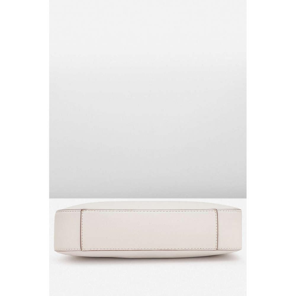 Anne Klein Faux Leather Zipper Closure Women's Shoulder Bag (Grey, XL)