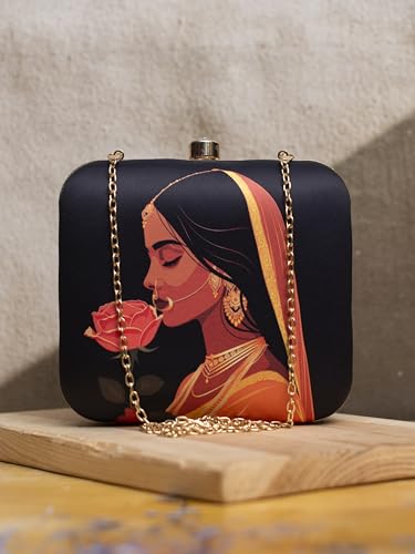 Indian Woman Portrait Clutch