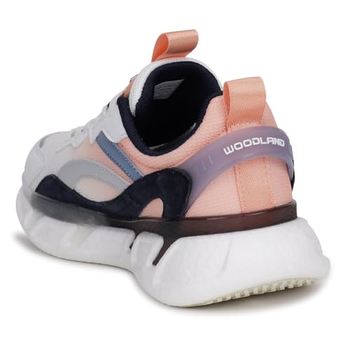 Woodland Women White/Pink Sneakers