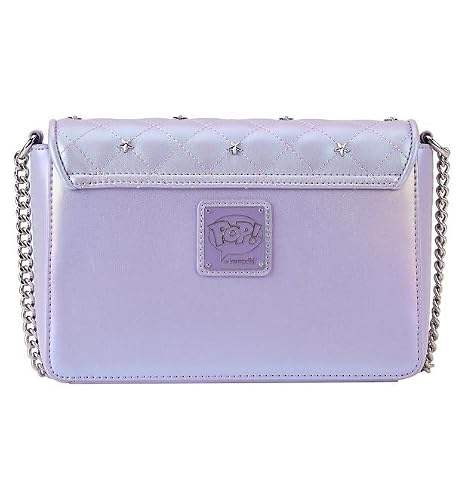 Loungefly BTS Logo Iridescent Purple Faux Leather Crossbody Bag