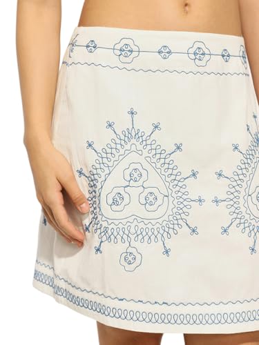 ONLY Flared High-Rise White Skirt