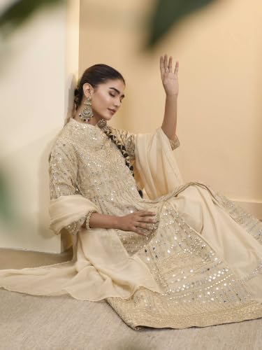 BIBA Dyed Cotton Kalidar Festive Kurta Set