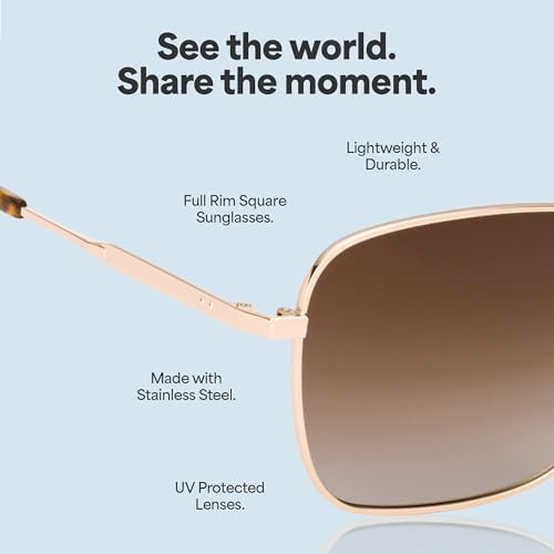 John Jacobs Full Rim Square Stylish & Premium Sunglasses | JJ Acetate | Polarized and 100% UV Protected | Men & Women | Medium | JJ S70010