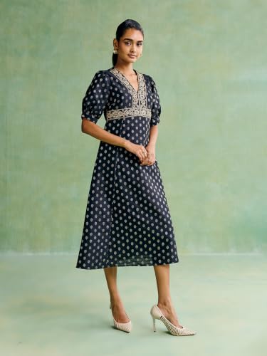 Aarke Ritu Kumar Black Aayna Festive Long Dress