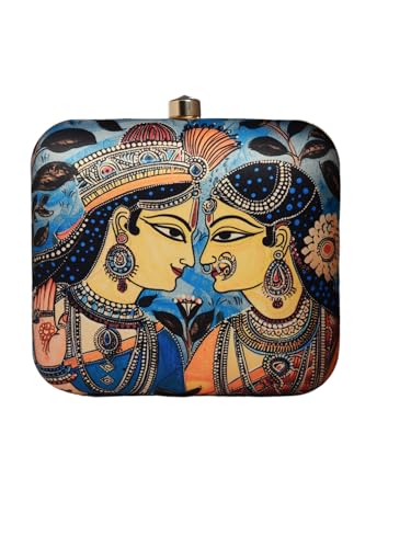 Artklim Radharani Krishna Portrait Printed Cutch