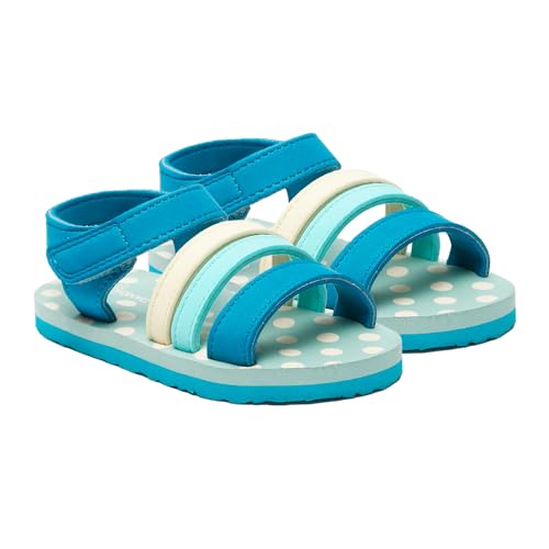 ONYC Premium Butterscotch Kids Sandals for Girls, Teal Blue Sandals