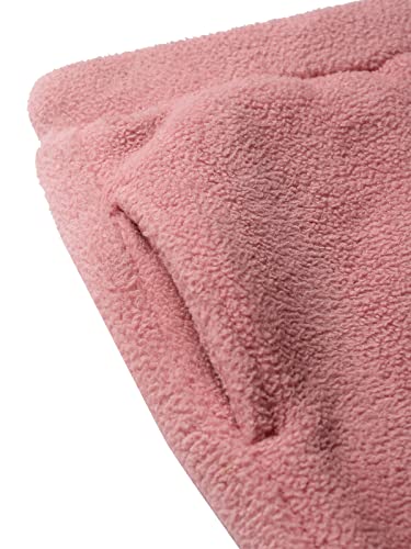 Sweet Dreams Women Applique Polar Fleece Round Neck Full Sleeve Winter Tracksuit (Night Suit)-Pink