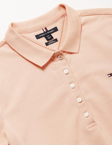 Tommy Hilfiger Women's Cotton T-Shirt Above The Knee Casual Dress (F23HWDR016_Peach