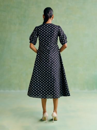 Aarke Ritu Kumar Black Aayna Festive Long Dress