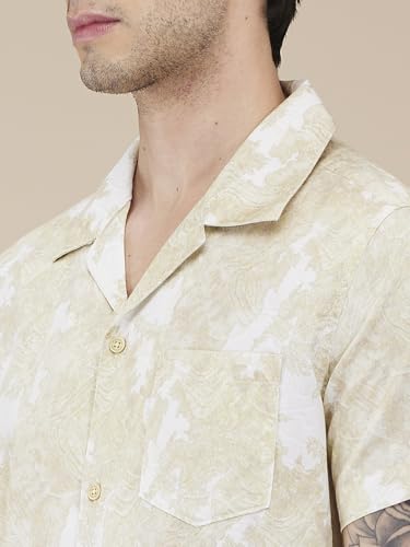Being Human Green Regular Fit Regular Collar Men's Shirt Clothing