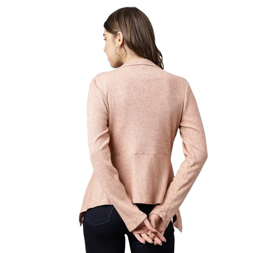 Latin Quarters Women Brown Viscose Rayon Shrug