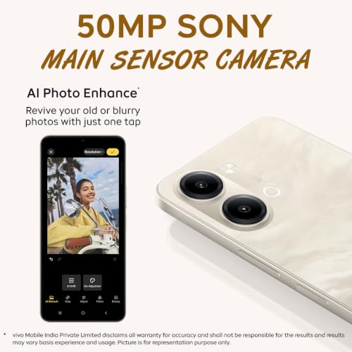 iQOO Z11 Lite 44W 5G (Solar Flame, 6GB RAM, 256GB Storage) | 6500mAh Battery with 44W Fast Charging* | Dimensity 6300 with 579k+ AnTuTu Score* | OriginOS 6.0 with AI Creation* & Private Space*