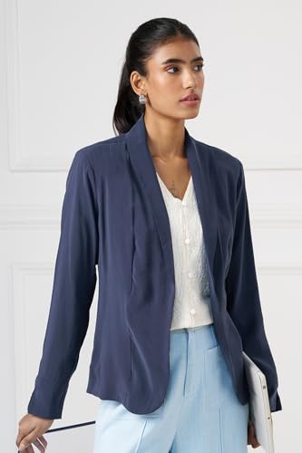 Annabelle by Pantaloons Womens Blazer_SS26WWANOWR00015C30A168_Black IRIS_XL