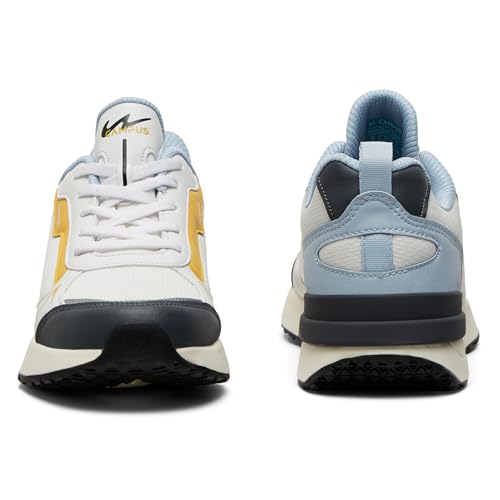 Campus Women's RASSLE Sneakers WHT/ICE.BLU - 7UK/India