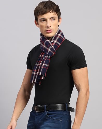 Monte Carlo Warm Winter Wear Woolen Muffler | Scarf For Men & Women Warm lightweight Scarf For Men's | Stylish Wool Neck Wrap for Cold Weather |Winter Wear Accessory for Men Multi 13(Pack of1)