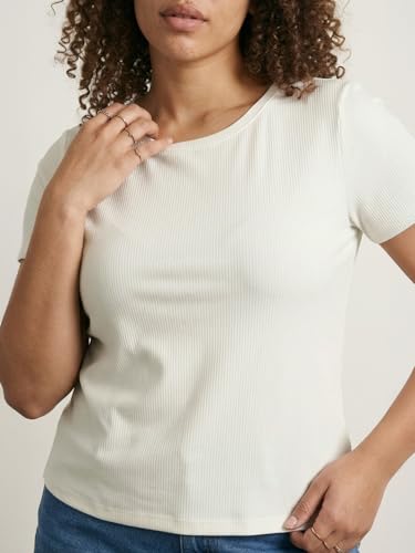 Max Women Ribbed Top (White_XXL)