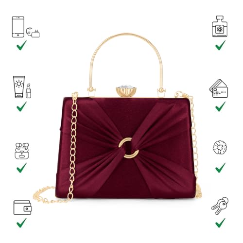 Lavie Women's Misha Handle Frame Clutch | Ladies Purse | Gift For Women