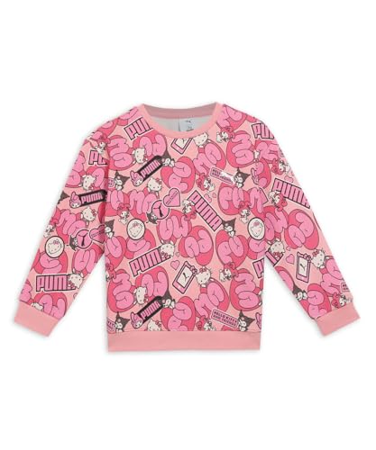 Puma Girls X HK&FR AOP Crew Pinkscape Print, 5-6Y (63239227)