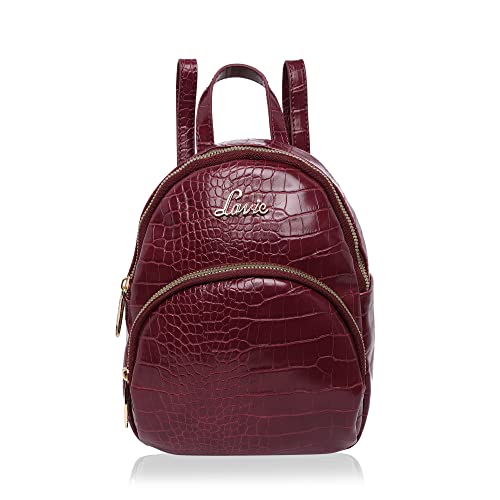 Lavie Glossy Croco Mini Backpack For Women's