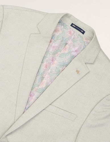 Arrow Men's Self Design Two Piece Ceremonial Suit Light Green