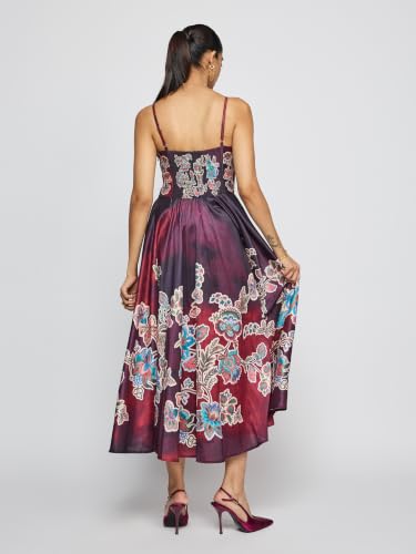 Label RITU KUMAR Burgundy Cosenza Long Dress