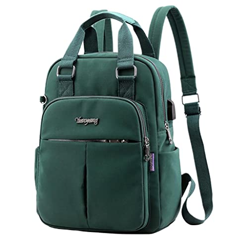 FABLOFT Women Laptop Backpack Lightweight Causal Outdoor Tote Bag Daypack Green