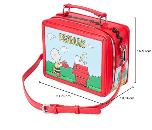 Loungefly Peanuts Charlie Brown Lunchbox Crossbody Bag