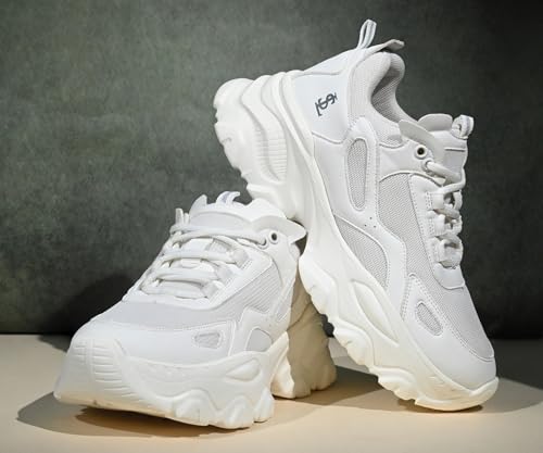 LOUIS STITCH White Sneakers for Women | Comfortable Sneakers | LSLD-SNK-01-WH | UK-4