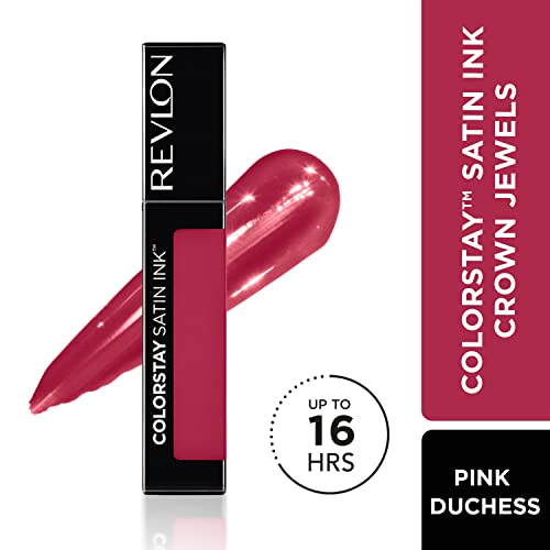 REVLON Colorstay Satin INK, Comfortable, Longwear Rich 16-Hour Liquid lip Color, Formulated with Black Currant Seed Oil & Vitamin E, Pink Duchess - (031) (Pack of 2)