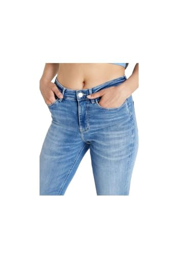 GUESS Cotton Blend Skinny Mid Rise Jeans