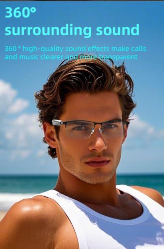 KRESHU Smart Wireless Bluetooth 5.4 Version Sunglasses SG-17Pro Touch Earphone Hands Free Calling | Open Ear Music Smart Audio Glasses | Connect with Mobile/Tablet Type-C Rechargeable (Pack of 1)