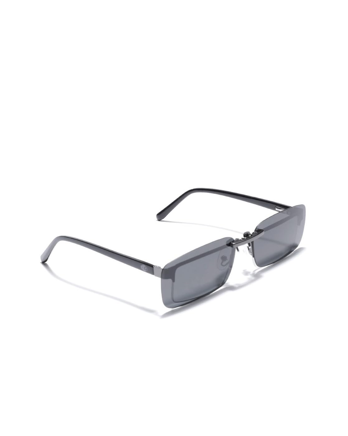 Carlton London Black Toned Polarised Lens Sunglass Clip for unisex