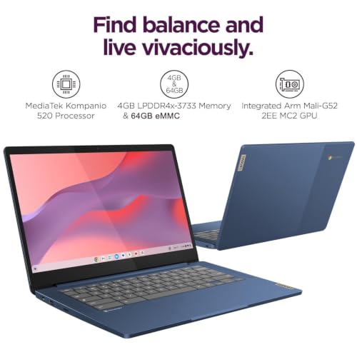 Lenovo 14" FHD Laptop 2026 Edition, IdeaPad Slim 3 Touchscreen Chromebook
