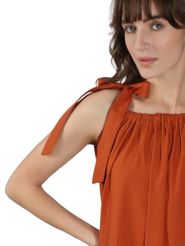 VERO MODA Women's A-Line Brown Dress