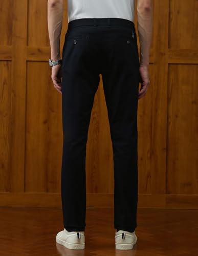 U.S.Polo Association Men's Denver Slim Fit Varsity Theatre Trousers (USTRO011D_Navy_38)