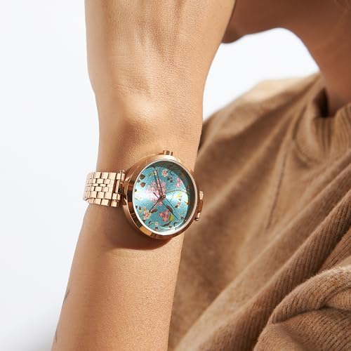 TEAL BY CHUMBAK Round Dial Analog Hand Watch for Women | Wrist Watch for Teenage Girls | Ladies Ghadi | Gifts for Women/Girls/Ladies | Stylish Fashion Watch for Casual/Work