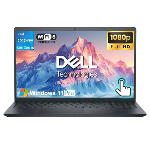 Dell 15 Touchscreen Laptop, Intel 13th i5-1334U, 16GB DDR5 RAM, 512GB SSD