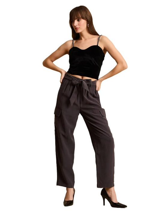 Kazo Sawyer Cargo Trousers Grey