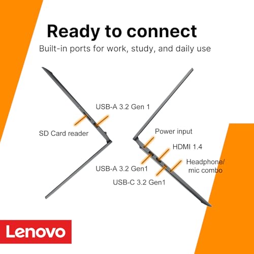 Lenovo IdeaPad Slim 3i 15.6" FHD Laptop • Microsoft Office 365 • Intel 4 Cores • DDR5 • 128GB SSD • Windows 11 • Quick Setup • Essential Laptop • w/o Mouse