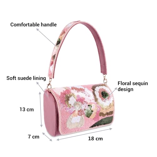 Metro Women's Pink Shoulder Bags(38-71)
