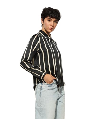 ONLY Women's Regular Black Shirt