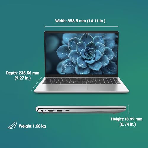 Dell 15 Ai Powered Laptop, Intel® Core™ Ultra 7 255H Processor, 16GB DDR5 RAM, 512GB SSD, 15.6" FHD Anti-Glare Display, Backlit Keyboard, Dedicated Copilot Key, Silver, Win11 Home + MSO H&S'24, 1.66kg
