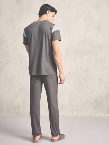 Sweet Dreams Men's Colorblocked Pyjama Set