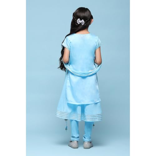 Biba Girls PRINTED STRAIGHT KID(KW5429_POWDER BLUE_13)