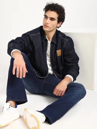 Solid Relaxed Fit Cotton Jacket